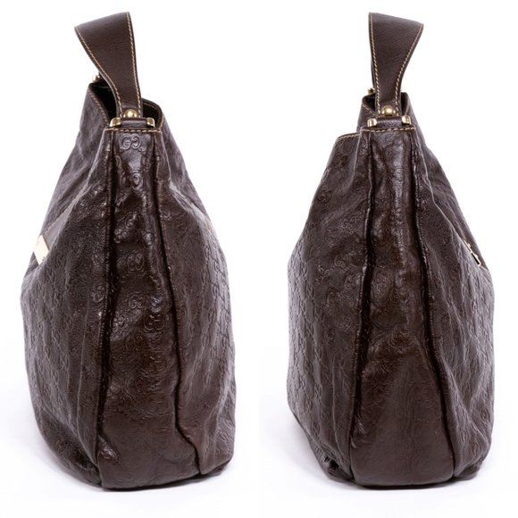 ❌SOLD❌ Authentic GUCCI Leather Hobo Bag - Picture 7 of 15
